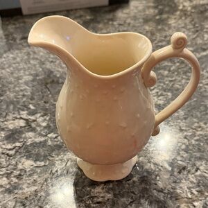 Godinger Elegant Cream Ceramic Pitcher